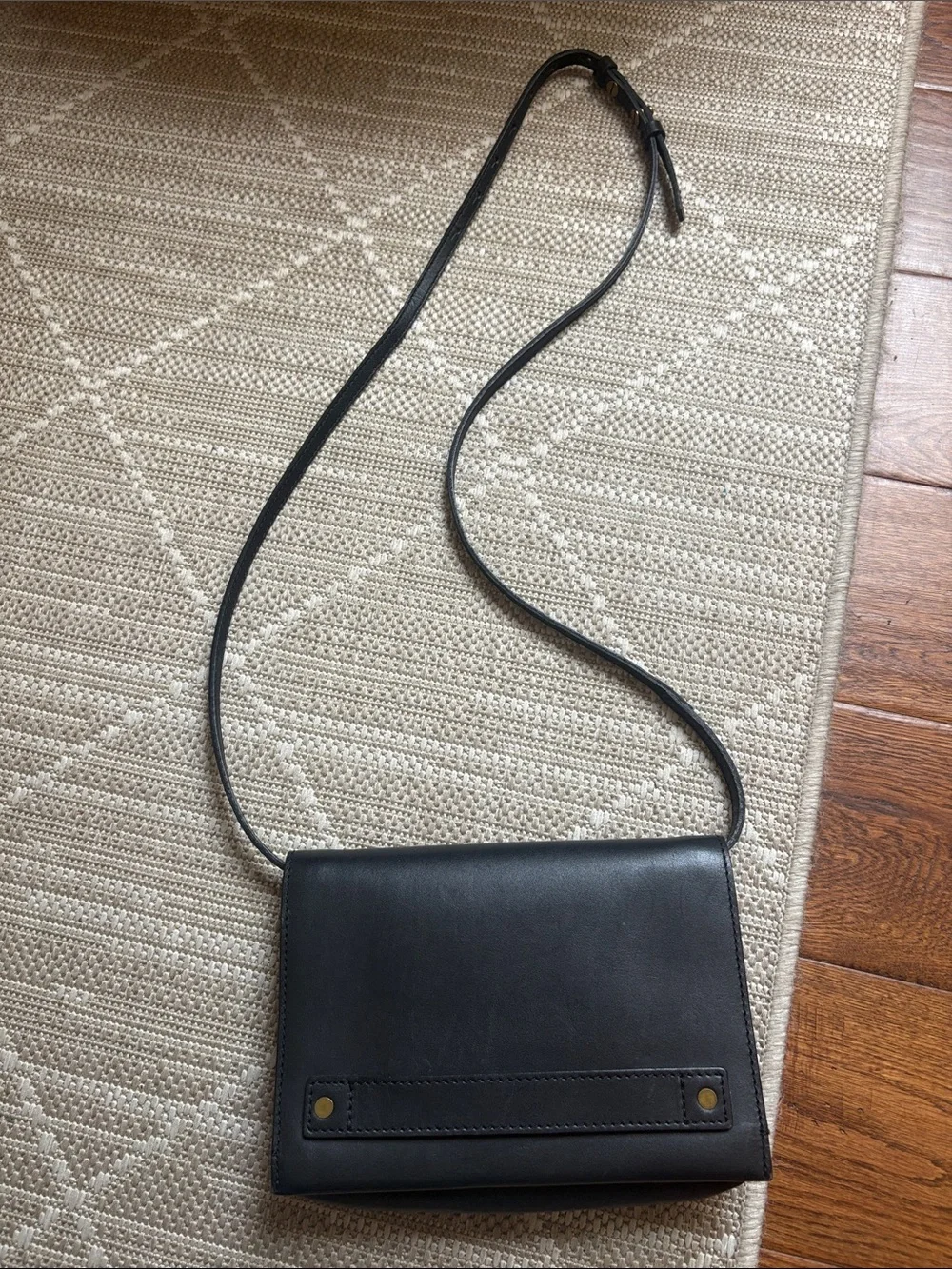 Madewell The Morgan Crossbody Bag - Black Leather